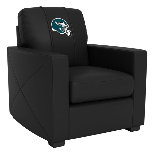 Dreamseat Silver Club Chair with Philadelphia Eagles Helmet Logo XZ7759002CHCDBK-PSNFL21027 - main